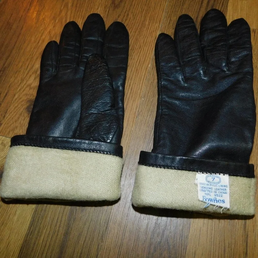 FOWNES LEATHER GLOVES LINED